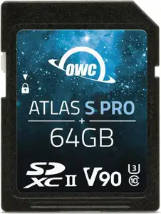 OWC SDXC Atlas S Pro 64GB UHS-II V90 290/276 MB/s