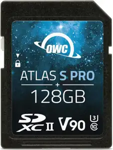 OWC SDXC Atlas S Pro 128GB UHS-II V90 290/277 MB/s