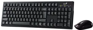 Genius KM-8101, bežična tipkovnica i miš, crna