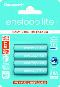 Panasonic Eneloop Lite AAA 550mAh 4 szt