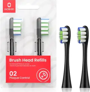 Oclean Plaque Control two attachments for electric toothbrush black