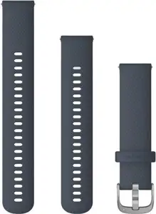 Zamjenski remen Garmin 20mm - Granite Blue (srebrna kopča)