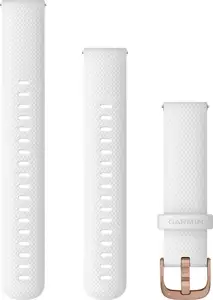 Zamjenski remen Garmin 18mm - White (Rose Gold kopča) - za VENU 2S