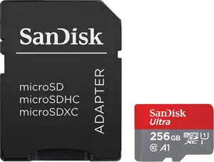 SanDisk Ultra microSDXC 256GB UHS-I A1 Class 10 + SD adapter (SDSQUAC-256G-GN6MA)