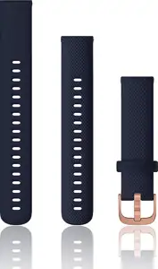 Zamjenski remen Garmin 18mm - Navy Blue (RoseGold kopča) - za vivomove 3S