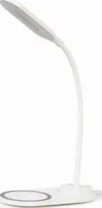 Gembird Desk lamp with wireless charger, white