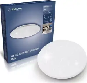 Asalite LED ceiling lamp EMILY 36W 3000K (3240 lumens) round/star/glitter effect