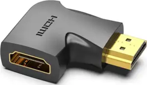 Vention HDMI 90 Degree Male to Female Vertical Flat Adapter Black