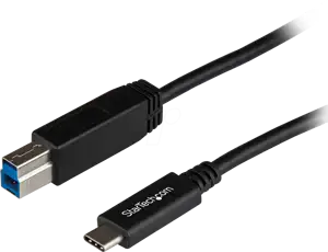 StarTech.com USB C to USB B Printer Cable - 1m / 3 ft - Superspeed - USB 3.1 - 10Gbps - USB C Printer Cable - USB Type C to Type B (USB31CB1M) - USB-C cable - 1 m