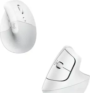 Miš LOGITECH Lift, optički, ergonomski, bežični, USB, bijeli