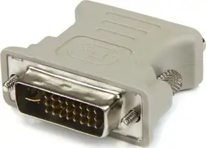 StarTech.com DVI to VGA Cable Adapter - DVI (M) to VGA (F) - 1 Pack - Male DVI to Female VGA (DVIVGAMF) - VGA adapter