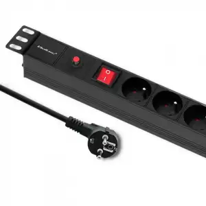 Qoltec CB anti-surge power strip for 19