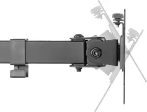 Full motion desk mount for 10-32