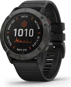 Garmin Fenix 6X PRO SOLAR Titanium Carbon Gray / crni remen
