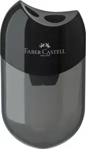 Šiljilo pvc s pvc kutijom 2rupe Faber-Castell 183500 crno