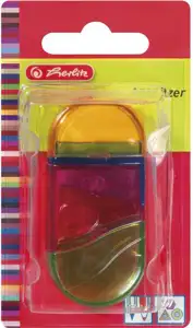 Šiljilo-gumica pvc s pvc kutijom 1rupa Herlitz 10198612 blister