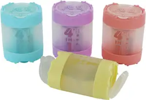Šiljilo pvc s pvc kutijom 4rupe 4in1 K4 KUM.3640621 sortirano pastel