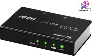 ATEN VanCryst VS182B True 4K - video/audio splitter - 2 ports