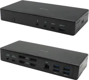 i-Tec USB-C Quattro Display Docking Station with Power Delivery - docking station - 2 x HDMI, 2 x DP