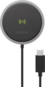 Mophie Snap+ Wireless Charging Pad - ładowarka bezprzewodowa wspierająca ładowanie MagSafe - Android 15W, iOS 7,5W (czarna)