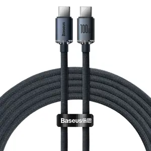 Kabel USB-C do USB-C Baseus Crystal Shine, 100W, 2m (crna)