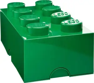 Lego Storage Brick 8 zelena