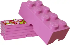 Lego Storage Brick 8 roza