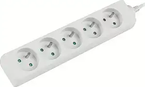 Lanberg 5 gniazd PL 1.5m biała