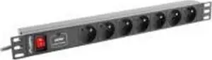 Lanberg PDU power strip, 7 slots, 2.0m