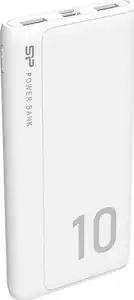 Silicon Power punjač Powerbank GP15, 10000mAh, 10.5W, 2×USB-A/1×USB-C/Micro USB, bijeli