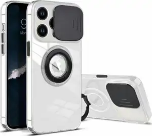 MM TPU SAM GALAXY A14 CLEAR CAM AND RING, 2mm black