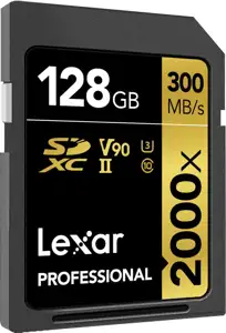 Lexar SDXC 128GB Professional 2000x UHS-II U3 ( 260/300 MB/s )