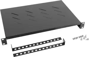 Lanberg polica za 19'' 600mm 1U ormare, crna