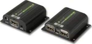 Techly 100709 Extender HDMI po skrętce Cat6 / Cat6a / Cat7 RJ45, do 40m, EDID, IR, POE/POC