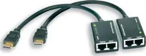 Techly 301153 Extender HDMI po skrętce UTP Cat5e/Cat6 RJ45, do 30m