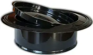 Rozeta dimovodna emajlirana 120mm smeđa