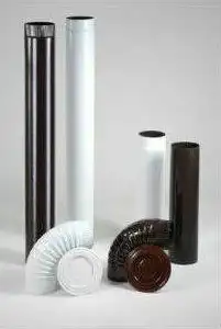Koljeno dimovodno emajlirano 120mm smeđe