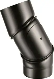 Koljeno dimovodno čelično 150mm/90o okretno s otvorom 30001417