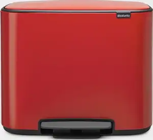 Brabantia pedal bin 3x11L red 121029