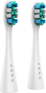 AENO Replacement toothbrush heads, White, Dupont bristles, 2pcs in set (for ADB0007/ADB0008)