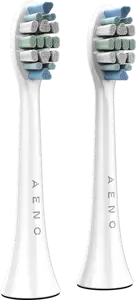 AENO Replacement toothbrush heads, White, Dupont bristles, 2pcs in set (for ADB0003/ADB0005 and ADB0004/ADB0006)