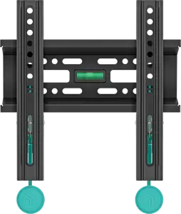 ONKRON Fixed TV Wall Mount for 17 to 43-inch Flat Panel TVs Digital Panels 30 kg, Black