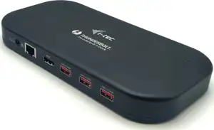 i-tec Thunderbolt 3 / USB-C Dual 4K Docking Station 1x DP + 1x DP przez port Thunderbolt (kabel USB-C do DP - 1,5m w zestawie) LAN Audio Czytnik kart + Power Delivery 60W - Stacja dok