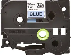 Brother Laminated Tape P-Touch TZe-561 - 36mm x 8m - Black on Blue