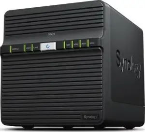 Synology DiskStation DS423, Tower, 4-Bays 3.5'' SATA HDD/SSD, CPU 4-core 1.7 GHz, 2 GB DDR4 non-ECC, 2 x 1GbE RJ-45, 2 X USB 3.2, 2.21 kg, 2y
