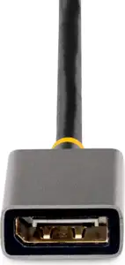 StarTech.com 1ft (30cm) HDMI to DisplayPort Adapter, Active 4K 60Hz HDMI Source to DP Monitor Adapter Cable, USB Bus Powered, HDMI 2.0 to DisplayPort Converter for Laptops/PC - Supports HDR and Ultraw