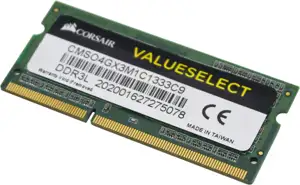 CORSAIR Value Select - DDR3L - 4 GB - SO-DIMM 204-pin, CMSO4GX3M1C1333C9