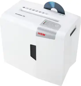 HSM shredstar X5 uništavač dokumenata + CD medija, trakasti i poprečni rez, 4.5×30mm, razina sigurnosti E-2/F-1/O-1/P-4/T-2, kapacitet 18l