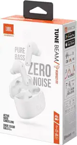 JBL Tune Beam, In-ear slušalice s mikrofonom, IPX2, bijele