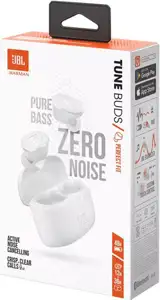 JBL Tune Buds, In-ear slušalice s mikrofonom, IP54, bijele